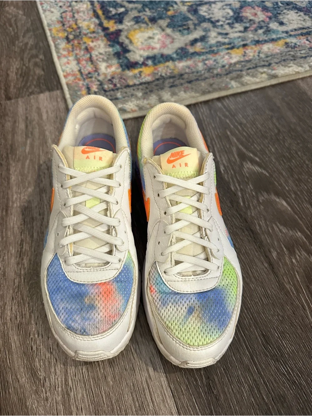 Nike Air Max Excee Purple Pulse Tie Dye Multicolor Sneakers Size 6.5